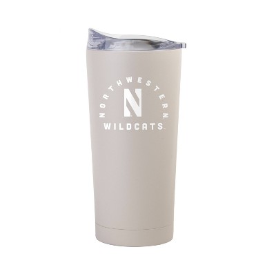 NCAA Northwestern Wildcats Sand Powder Coat Tumbler - 20oz