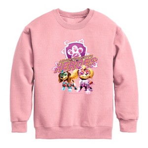 Boys' - Paw Patrol - Adventure Citys Heroes Graphic Long Sleeve Fleece Sweatshirt - 1 of 3