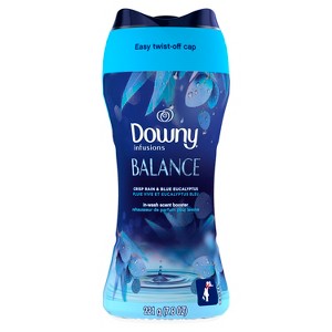 Downy Infusions In-Wash Laundry Scent Booster Beads, BALANCE, Crisp Rain and Blue Eucalyptus, 7.8 oz - 1 of 4