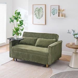 CAVINAS Pull-out Adjustable Sofa Bed Convertible Lounge Guest Bed with a Movable Tabletop and USB Ports - 1 of 4