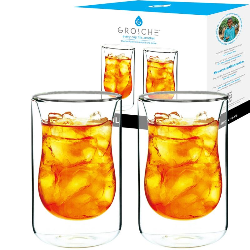 GROSCHE ISTANBUL Double Walled Drinking Glasses, Set of 2, 9.5 fl oz. Capacity, 1 of 9