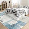 Whizmax 9x12FT Large Area Rugs, Modern Abstract Rugs with Non Slip Backing-Low Pile Area Rug - 4 of 4