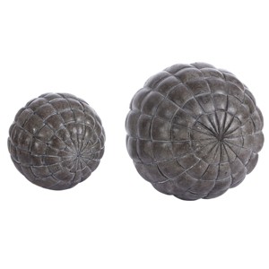 Henla Decorative Ball - Set of 2 - RDC1200A - Black - Safavieh - 1 of 2