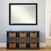 44" x 34" Trio Framed Wall Mirror Oil Rubbed Bronze - Amanti Art: Beveled Glass, Polystyrene Frame, No Assembly Required - 4 of 4