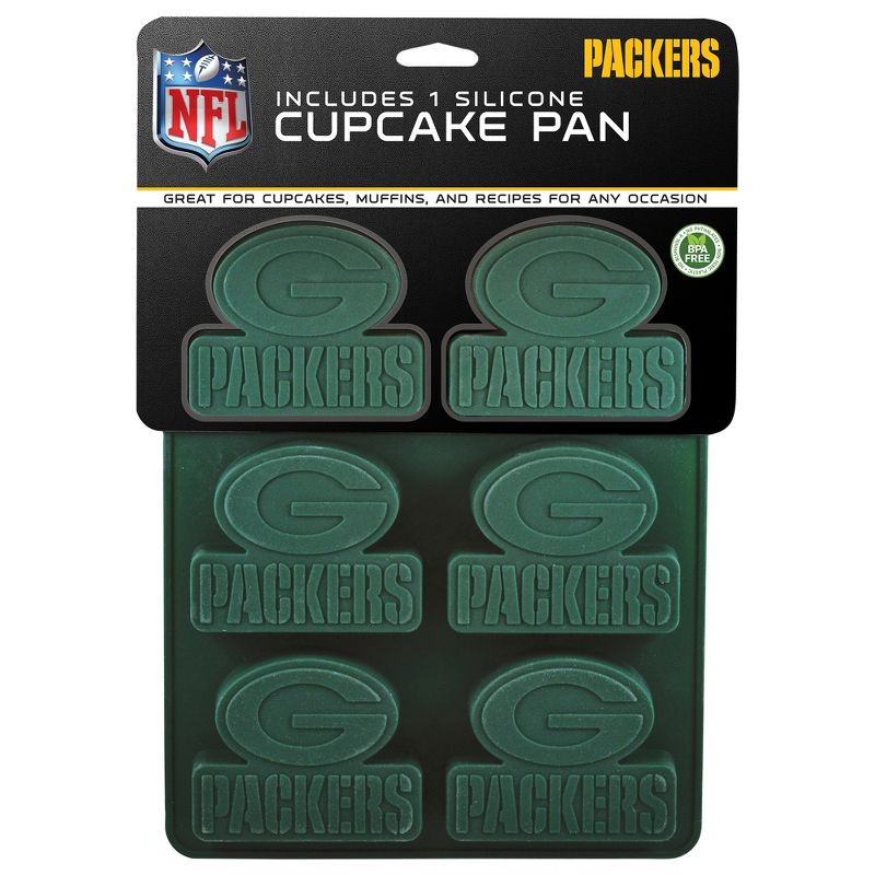 MasterPieces FanPans Team Logo Silicone Muffin Pan - NFL Green Bay Packers, 1 of 4