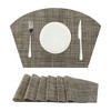 Unique Bargains Table Heat Resistant Water Proof Woven Placemats 18 x 12 Inches 6 Pcs - 3 of 4