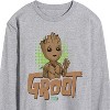 Men's - Marvel - Guardians of the Galaxy Baby Groot Long Sleeve Graphic T-Shirt - 2 of 4