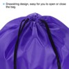 Unique Bargains Gym Sports Outdoor Traveling Nylon Polyester Drawstring Storage Bag 5 Pcs - 3 of 3