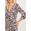 WEST K Women's Georgina Roll-tab Sleeve Faux-Wrap Mini Dress - 4 of 4