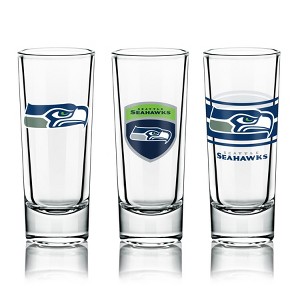NFL Shot Glass, 6-Pack Set, with Multiple Designs - Seattle Seahawks - 1 of 1