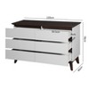 Lirago,47.2"D * 15.74"W * 30.7"H, Accent Storage Cabinet - Wide 6-Drawer Chest for Bedroom & Living Room - 4 of 4