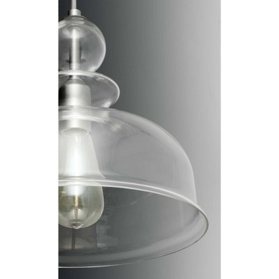 Staunton Bronze Pendant Light with Champagne Glass Shade