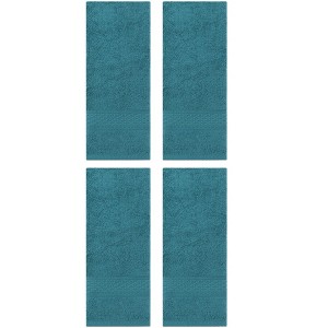 Unique Bargains Bathroom Durable Lightweight Quick Drying Cotton Hand Towel 4 Pcs - 1 of 4