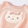 Baby Girls' 2pc Cat Applique Sweatshirt & Leggings Set - Cloud Island™ Pink - 3 of 4