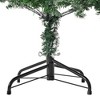 6FT Artificial Christmas Tree Unlit Snow Flocked Design Xmas Tree, Full Appearance Snowy, Easy Assembly, Metal Stand - 3 of 4