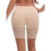 INSPIRE CHIC Women's Wide Lace Trim Slip Shorts Lightweight Comfort Thigh Slimmers - 2 of 4