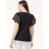 Jones New York Flutter Short Sleeve Top - 3 of 3