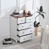 PAGED White Dresser for Bedroom, Drawer Dresser with Wide Drawer and Metal Handles for Living Room, Hallway - 2 of 4