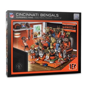 NFL Cincinnati Bengals Purebred Fans 'A Real Nailbiter' Puzzle - 500pc - 1 of 3
