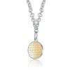Guili Eternal Harmony Two-Tone Circle Pendant Necklace – Timeless and Versatile Jewelry for a Sophisticated, Classic Look, Perfect for Any Occasion - 2 of 2