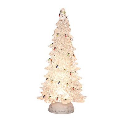 Transpac Artificial 15 in. Off-White Christmas Glitz Tree with Vintage Lights
