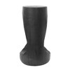 Lyngins Round Outdoor End Tables, Wood-Effect MGO Outdoor Side Table, Hollow Base Patio End Table for Outside or Indoor Use - 4 of 4