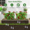 Tangkula 44" x 45" x 56" 3-Tier Raised Garden Bed w/ Lattice Trellis Open-Ended Base - 2 of 4