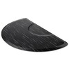 Saloniture Salon & Barber Shop Chair Anti-Fatigue Floor Mat - Black Semi Circle - 2 of 4