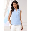 INSPIRE CHIC Women's 100% Polyester Regular Fit V Neck Sleeveless Tank Top - 4 of 4