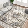 5x7 Area Rug, Machine Washable Rugs for Bedroom, Vintage Distressed Accent Rug, Stain Resistant Throw Kitchen Rugs with Non Slip Backing, Traditional - 4 of 4