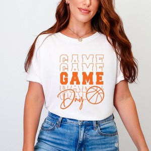 Simply Sage Market Game Day Stacked Basketball Garment Dyed Tee - 1 of 4
