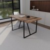 NicBex 55.1Inch Rectangle Dining Table with MDF Tabletop and Metal Legs,Dining Room Table for Kitchen,Living Room - 3 of 3