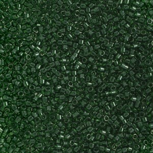 John Bead Miyuki Delica Bead 11/0 RD Emerald Transparent Luster (DB1894) 5.2gms Vial - 1 of 1