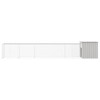 vidaXL Large Galvanized Steel Chicken Cage - Spacious Outdoor Chicken Enclosure with Convenient Extension, Gray - 3 of 4