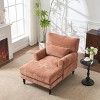 Chaise Lounge Chair Modern Upholstered Design with Armrest and Wide Seat for Living Room or Bedroom - 3irtyhousy - 2 of 4
