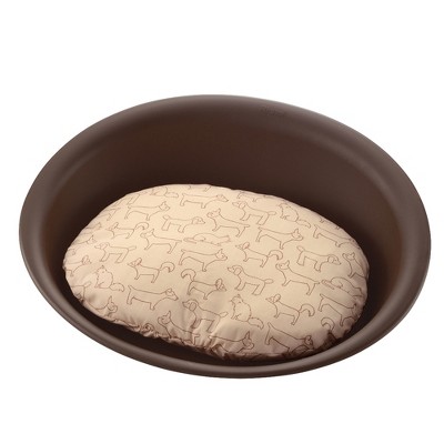 "Richell: Oval Pet Bed - Medium Brown, Dogs & Cats, Waterproof Frame
