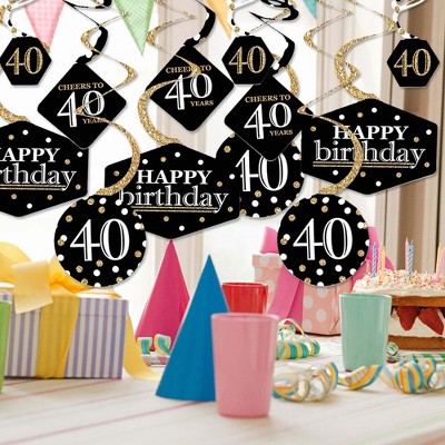 40th Birthday Party Supplies