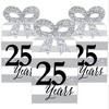 Big Dot of Happiness We Still Do - 25th Wedding Anniversary - Square Favor Gift Boxes - Anniversary Party Bow Boxes - Set of 12 - 2 of 4