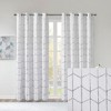 MAYEERTY 1 Pc Panel Total Blackout Metallic Print Grommet Top Curtain Panel - 2 of 4