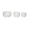 Transpac Metal 10 in. White Halloween Washed Jack-O-Lantern Nesting Containers Set of 3 - 3 of 4
