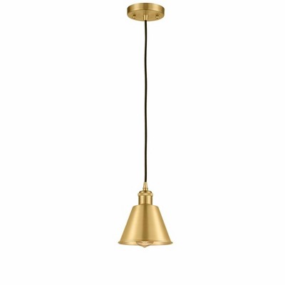 Smithfield - 1 Light Cord Hung Mini Pendant In Industrial Style-7.5 Inches Tall and 7 Inches Wide