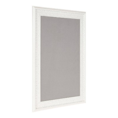 19.5" x 28.5" Alysia Pinboard White - Kate & Laurel All Things Decor