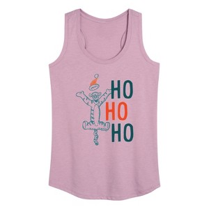 Women's - Winnie the Pooh - Tigger Christmas Ho Ho Ho Graphic Racerback Tank - 1 of 4