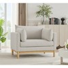 Meridian Furniture,Langham Linen Textured Fabric Chair - 2 of 4