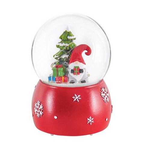 Evergreen Led Polyresin Water Globe With Gnome Icon, Christmas ...