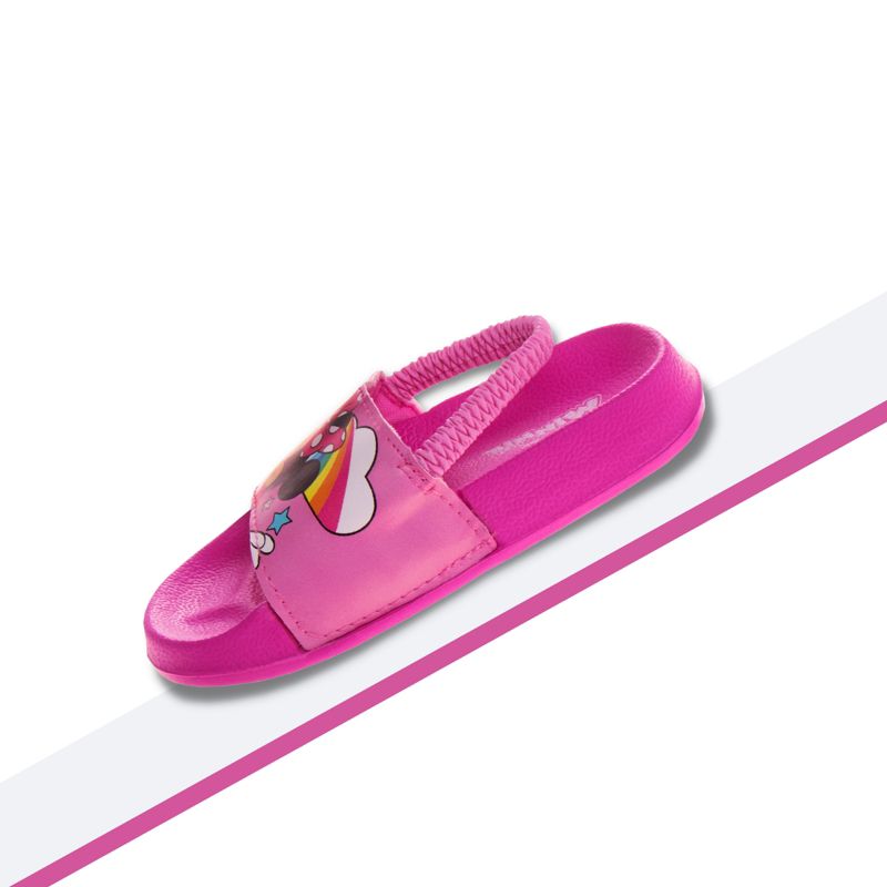 Disney Minnie Mouse Girls Slides - Summer Sandal kids water pool beach shoes with backstrap Open Toe - Pink (sizes 5-12 Toddler/Little Kid), 4 of 7
