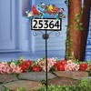 Collections Etc Birds on Branch Solar Powered Address Marker Stake - 3 of 3