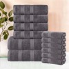 Smart Dry Cotton Medium Weight Solid Towel Set by Blue Nile Mills - 2 of 4