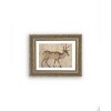 Petal Lane 10"x8" Vintage Reindeer Patina Gold Framed Art - 2 of 3