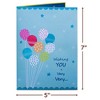 Paper Love HugePop Jumbo Supersized Pop Up Birthday Card, Happy Birthday Balloons, 10" x 14" Cover - Includes Envelope and Note Tag - 2 of 4
